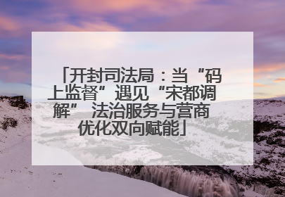开封司法局：当“码上监督”遇见“宋都调解” 法治服务与营商优化双向赋能
