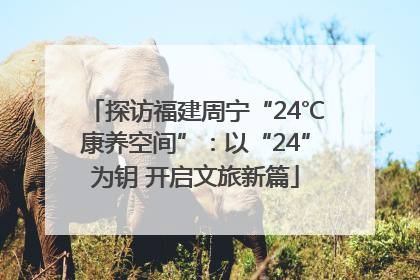 探访福建周宁“24℃康养空间”：以“24”为钥 开启文旅新篇