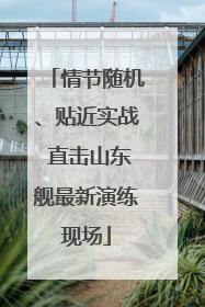 情节随机、贴近实战 直击山东舰最新演练现场