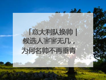 意大利队换帅｜候选人寥寥无几，为何名帅不再垂青“蓝衣军团”？