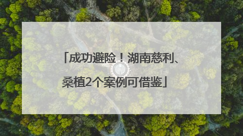 成功避险！湖南慈利、桑植2个案例可借鉴