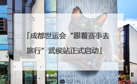 成都世运会“跟着赛事去旅行”武侯站正式启动