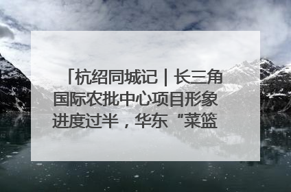 杭绍同城记｜长三角国际农批中心项目形象进度过半，华东“菜篮子”建设加码提速！