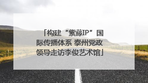 构建“紫藤IP”国际传播体系 泰州党政领导走访李俊艺术馆