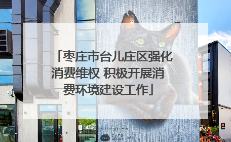 枣庄市台儿庄区强化消费维权 积极开展消费环境建设工作