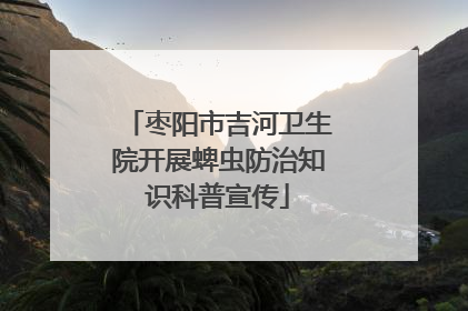 枣阳市吉河卫生院开展蜱虫防治知识科普宣传