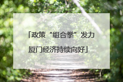 政策“组合拳”发力 厦门经济持续向好