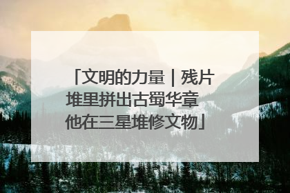 文明的力量｜残片堆里拼出古蜀华章 他在三星堆修文物