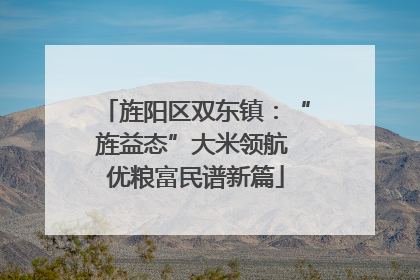 旌阳区双东镇：“旌益态”大米领航 优粮富民谱新篇