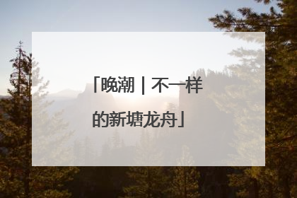 晚潮｜不一样的新塘龙舟