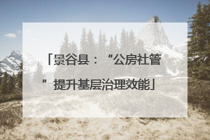 景谷县：“公房社管”提升基层治理效能