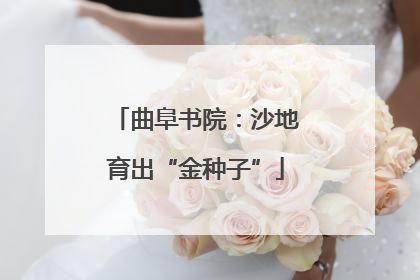 曲阜书院：沙地育出“金种子”