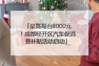 最高每台8000元！成都经开区汽车促消费补贴活动启动