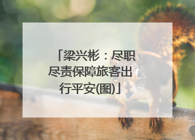 梁兴彬：尽职尽责保障旅客出行平安(图)