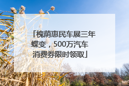 槐荫惠民车展三年蝶变，500万汽车消费券限时领取