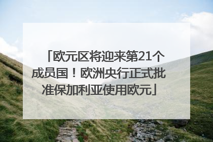 欧元区将迎来第21个成员国！欧洲央行正式批准保加利亚使用欧元