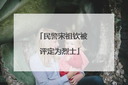 民警宋祖钦被评定为烈士
