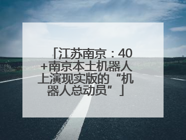 江苏南京：40+南京本土机器人上演现实版的“机器人总动员”