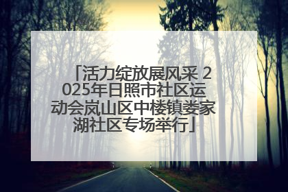 活力绽放展风采 2025年日照市社区运动会岚山区中楼镇娄家湖社区专场举行