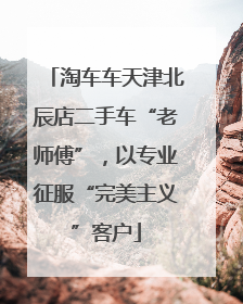 淘车车天津北辰店二手车“老师傅”，以专业征服“完美主义”客户