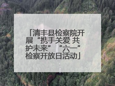 清丰县检察院开展“携手关爱 共护未来”“六一”检察开放日活动