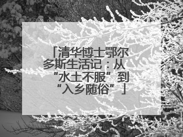 清华博士鄂尔多斯生活记：从“水土不服”到“入乡随俗”