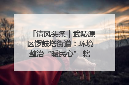 清风头条｜武陵源区锣鼓塔街道：环境整治“暖民心” 辖区面貌“靓”起来