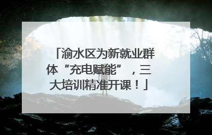渝水区为新就业群体“充电赋能”，三大培训精准开课！