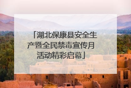 湖北保康县安全生产暨全民禁毒宣传月活动精彩启幕