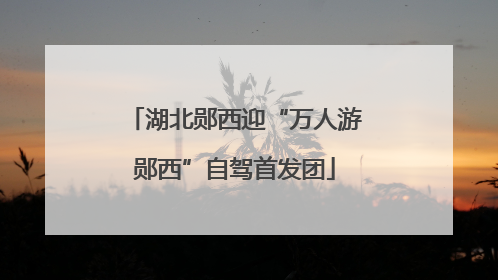 湖北郧西迎“万人游郧西”自驾首发团
