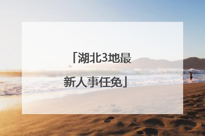湖北3地最新人事任免