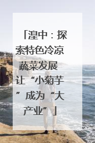 湟中：探索特色冷凉蔬菜发展 让“小菊芋”成为“大产业”