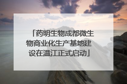 药明生物成都微生物商业化生产基地建设在温江正式启动