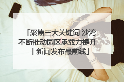 聚焦三大关键词 沙湾不断推动园区承载力提升丨新闻发布最前线