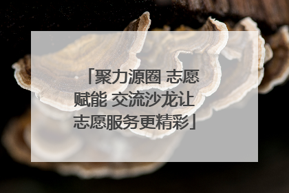 聚力源圈 志愿赋能 交流沙龙让志愿服务更精彩