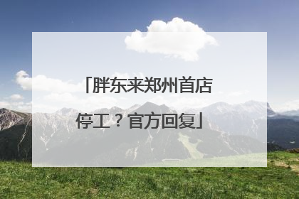胖东来郑州首店停工？官方回复