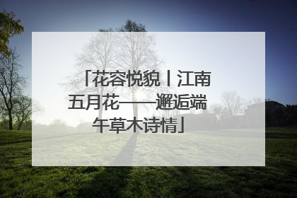 花容悦貌丨江南五月花——邂逅端午草木诗情