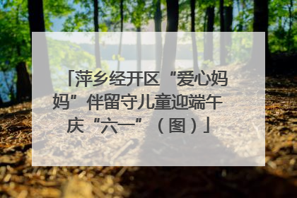 萍乡经开区“爱心妈妈”伴留守儿童迎端午庆“六一”（图）