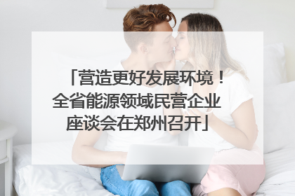营造更好发展环境！全省能源领域民营企业座谈会在郑州召开