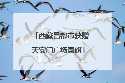 西藏昌都市获赠天安门广场国旗
