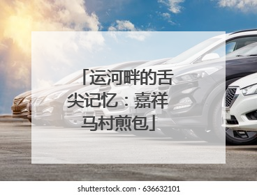 运河畔的舌尖记忆：嘉祥马村煎包