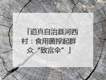 道真自治县河西村：食用菌撑起群众“致富伞”