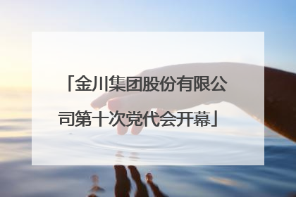 金川集团股份有限公司第十次党代会开幕