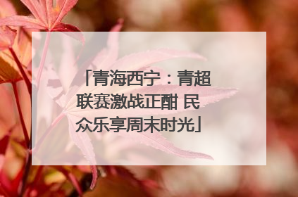 青海西宁：青超联赛激战正酣 民众乐享周末时光