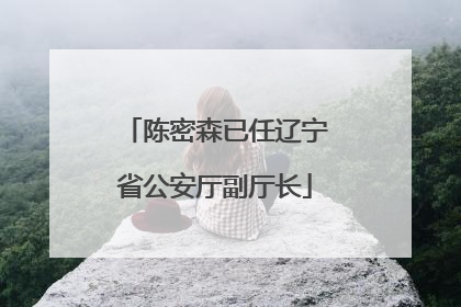 陈密森已任辽宁省公安厅副厅长