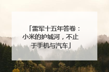 雷军十五年答卷：小米的护城河，不止于手机与汽车