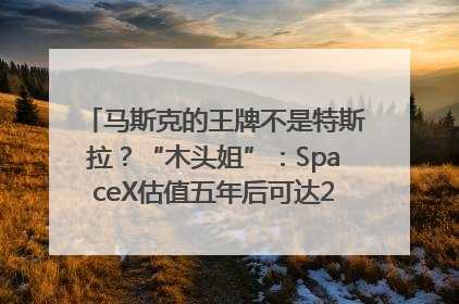 马斯克的王牌不是特斯拉？“木头姐”：SpaceX估值五年后可达2.5万亿美元！