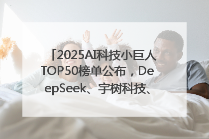 2025AI科技小巨人TOP50榜单公布，DeepSeek、宇树科技、蘑菇车联等企业荣誉上榜