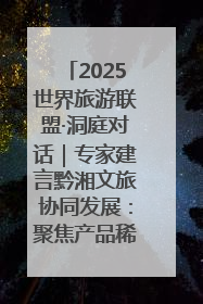 2025世界旅游联盟·洞庭对话｜专家建言黔湘文旅协同发展：聚焦产品稀缺性 深化区域经验共享