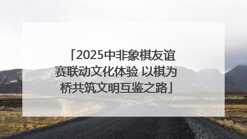 2025中非象棋友谊赛联动文化体验 以棋为桥共筑文明互鉴之路